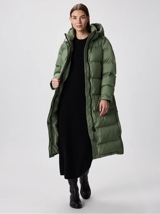 Quince Jackets & Blazers - Quince Responsible Down Long Puffer Jacket Sea Spray Green Size Small